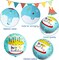 24 Pcs Happy Birthday Foil Balloons 18 inch Round Helium Floating Mylar Balloon Inflatable Balloons for Birthday Party Decorations Supplies,12 Patterns